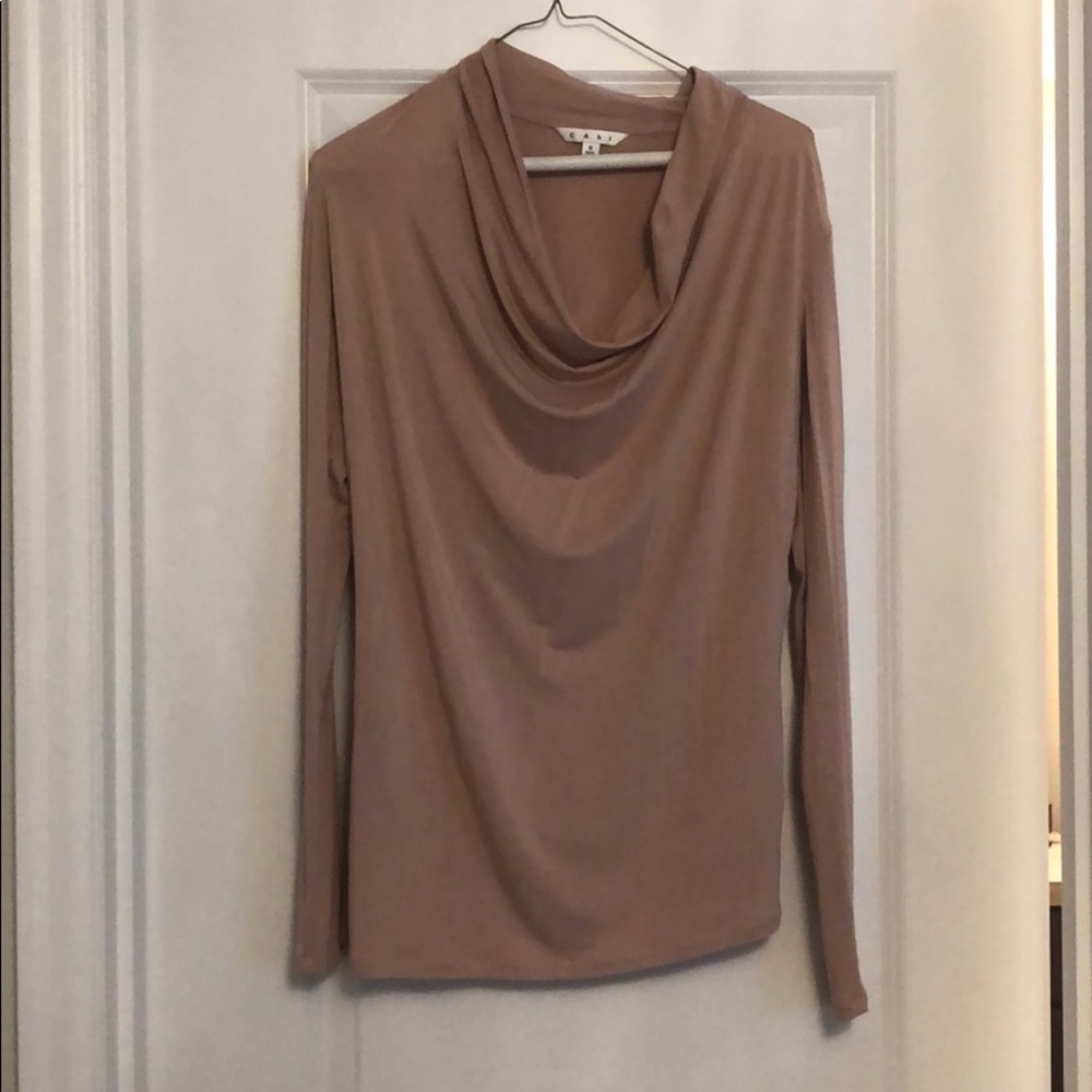 Lightweight cowl neck long sleeved Cabi shirt